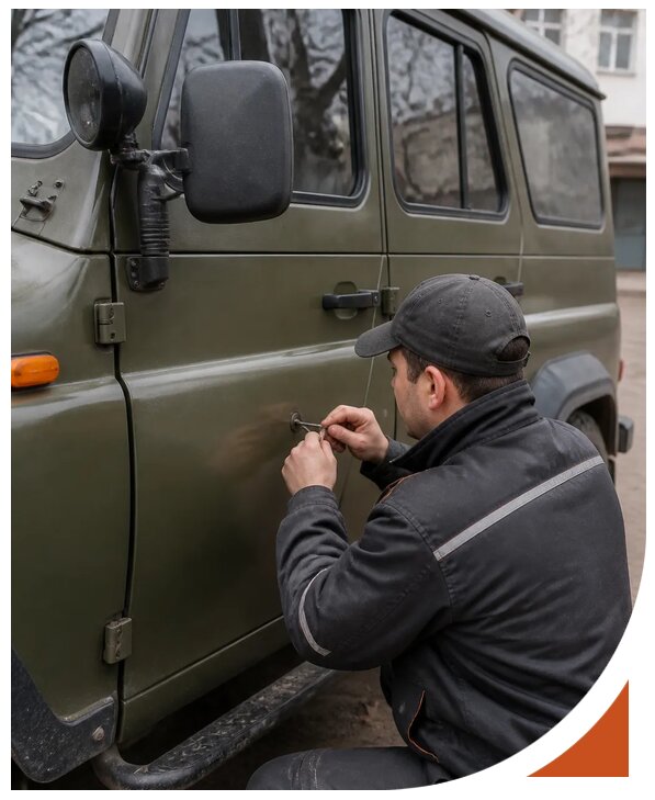 Профессиональное вскрытие автомобиля УАЗ без повреждений в Ревде